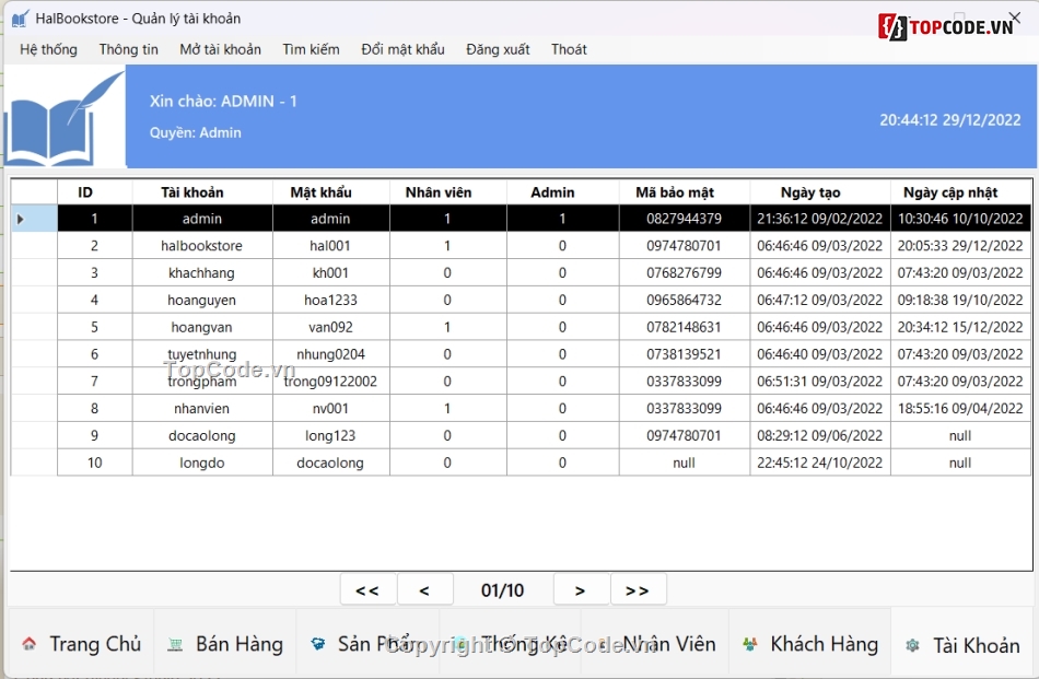 Quản lý bán sách C Sharp,Quản lý bán sách WindowForm,Quản lý bán hàng C Sharp,Quản lý bán hàng WindowForm,Source Code quản lý bán hàng,Phần mềm quản lý bán hàng C Window